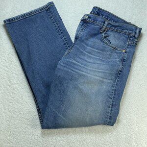 Levis Jeans Mens 36x32 Blue Loose Fit Straight Leg Medium Wash High Rise Denim